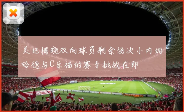 美记揭晓双向球员剩余场次小内姆哈德与C乐福的赛季挑战在即